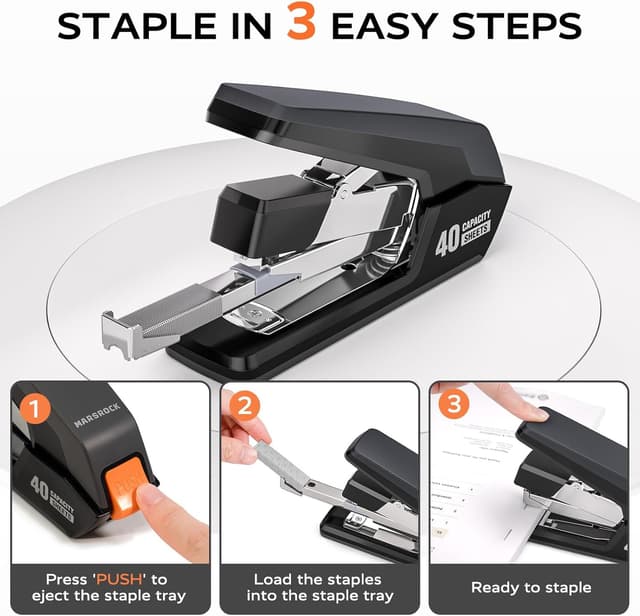 Detalle 2 de Effortless Heavy Duty Desktop Stapler 40‑sheet