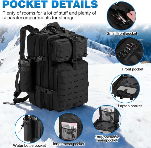 Thumbnail 2 de SHANNA Trekkingrucksack 45L Militärrucksack