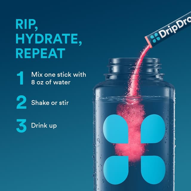 Thumbnail 5 de DripDrop Hydration Packets 32 sticks electrolytes 🥤