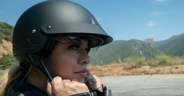 Thumbnail 6 de GLX M14 Open Face Motorcycle Helmet (Matte Black, Large) - DOT Approved