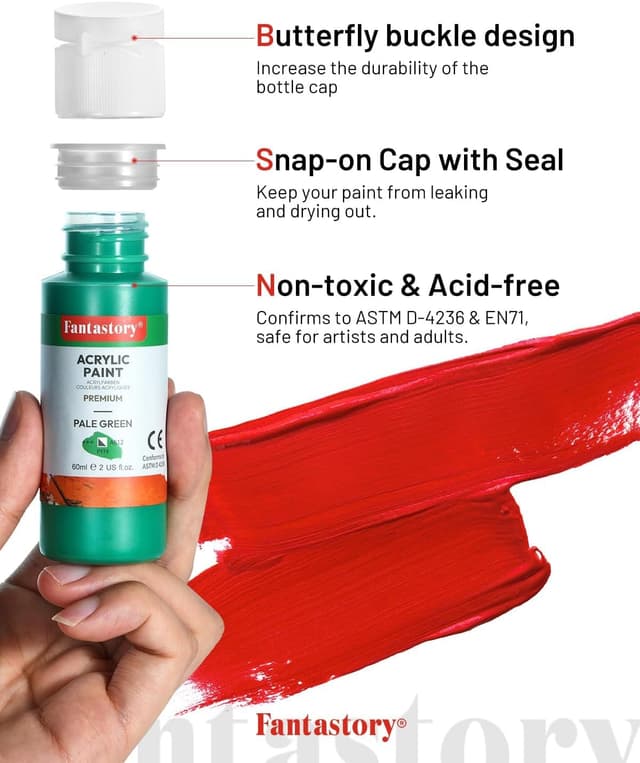 Detalle de fantastory Acrylic Paint Set 24 x 60 ml