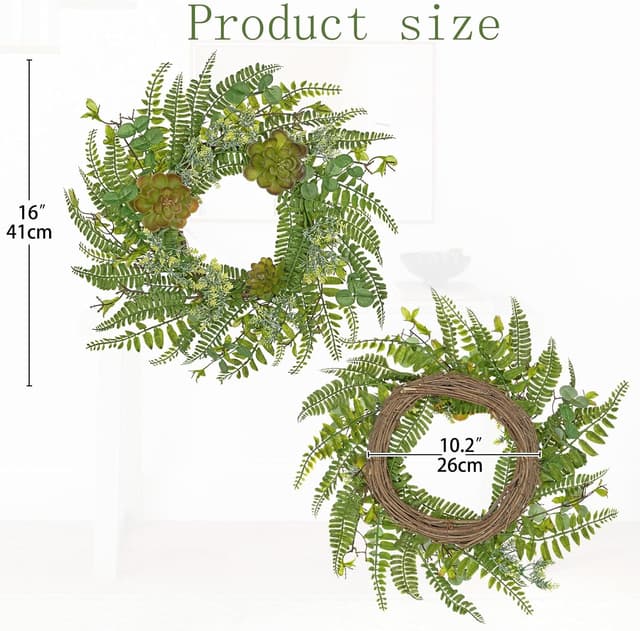 Detalle 2 de Arborus Adventskranz 40 cm im Boho Stil