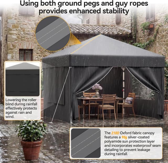 Thumbnail 2 de JUMMICO Pavillon Pliable 3x3m 60s