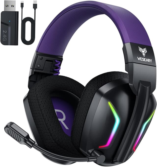 Detalle de WESEARY Wireless Gaming Headset 50mm
