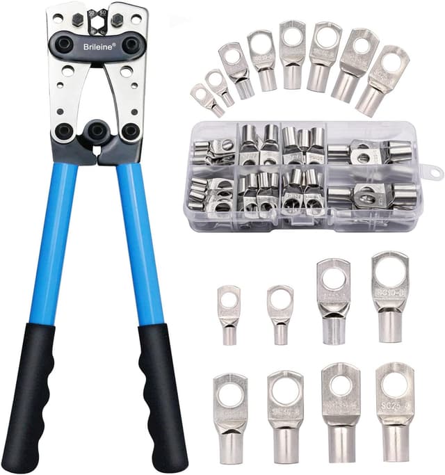 Detalle de Brileine Battery Cable Crimping Tool Kit 6–50 mm²