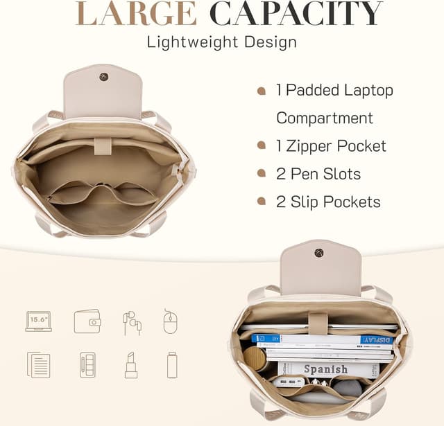 Thumbnail 4 de Missnine 15,6-Zoll Laptoptasche Tote Bag Damen