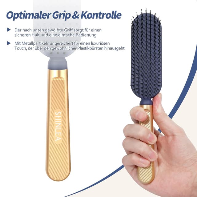 Detalle 2 de SHINLEA Entwirrende Haarbürste für nasses Haar
