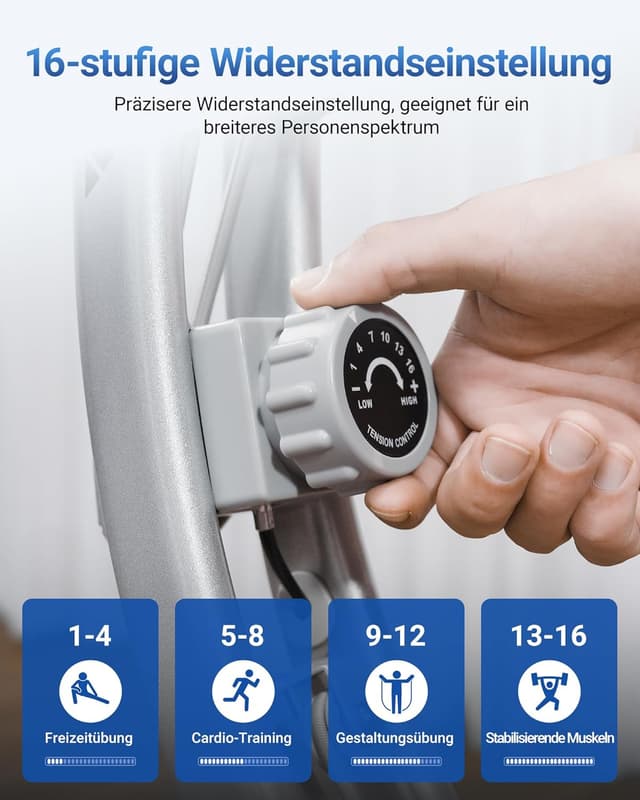 Detalle de MERACH 4-in-1 Heimtrainer 16 Stufen