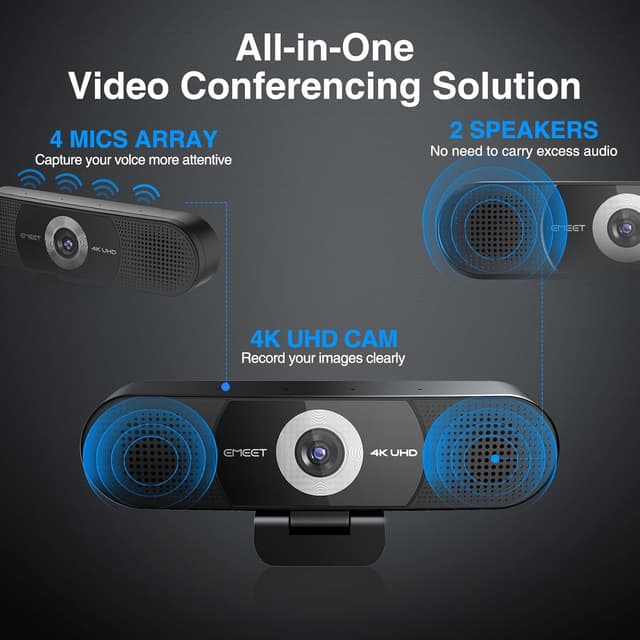 Detalle 2 de EMEET C980 PRO 4K Webcam