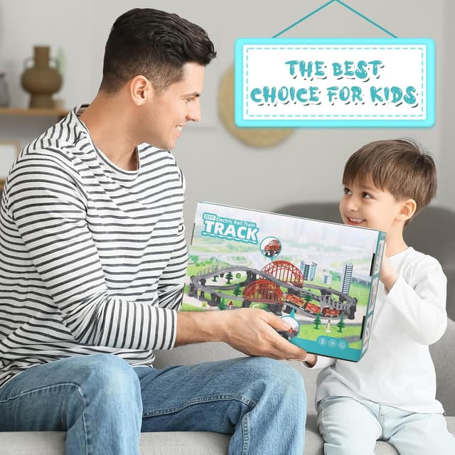 Thumbnail 6 de XIAPIA Electric Train Set 128 pcs