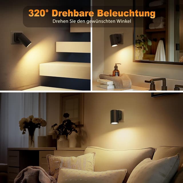Thumbnail 3 de JandCase Nachtlicht Steckdose 320° Drehbar
