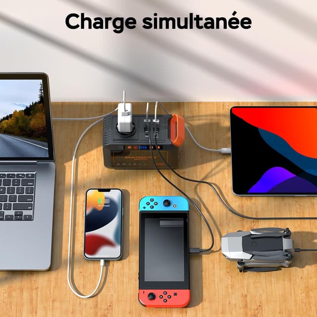 Detalle de MARBERO Générateur solaire 26,400 mAh