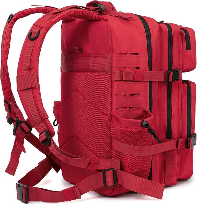 Detalle de QT&QY sac à dos tactique 25L/45L Molle 17" avec porte-bouteille