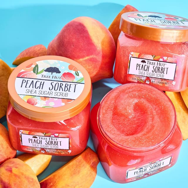 Thumbnail 5 de Tree Hut Peach Sorbet Shea Sugar Scrub 18 oz