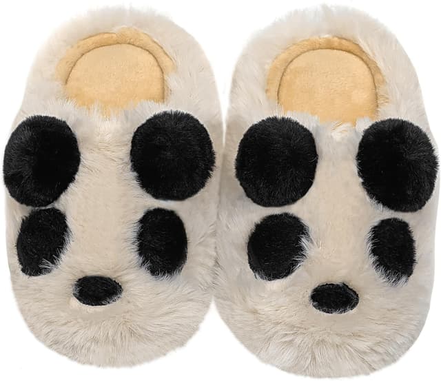 Detalle de Vunavueya Chaussons d’hiver antidérapants en mousse à mémoire de forme (tailles 24 à 43 EU)