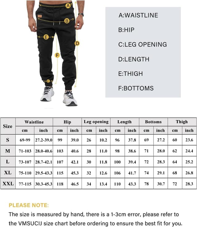 Thumbnail 5 de VMSUCIJ Pantaloni Jogging Uomo Cotone