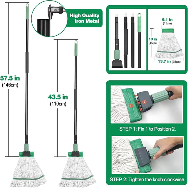 Detalle 2 de DALIPER 58in Heavy Duty Wet Mop