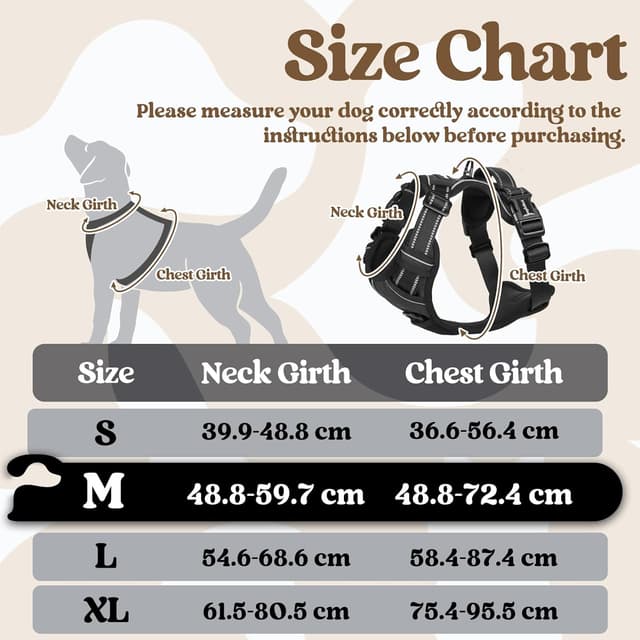 Detalle de rabbitgoo Dog Harness with Neck Release, M