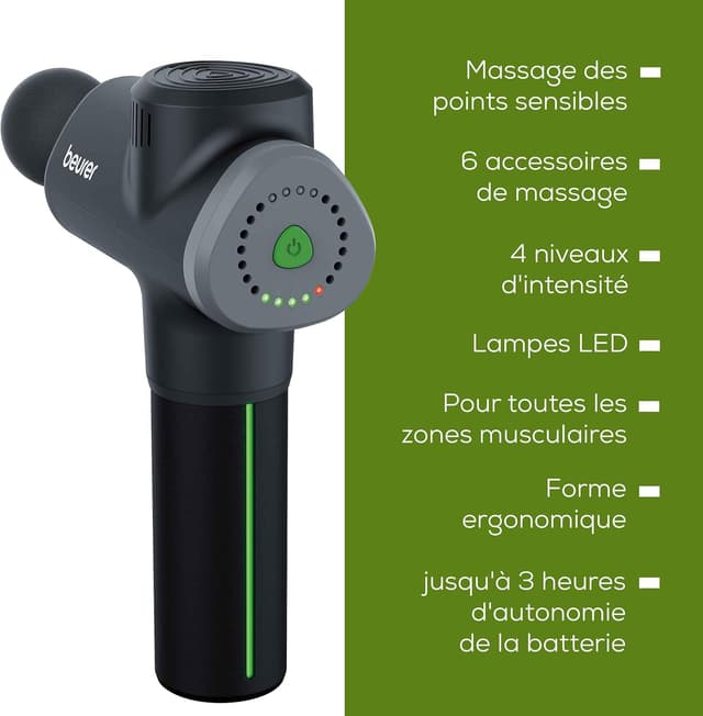 Thumbnail 6 de Beurer MG 180 pistolet de massage 6 têtes