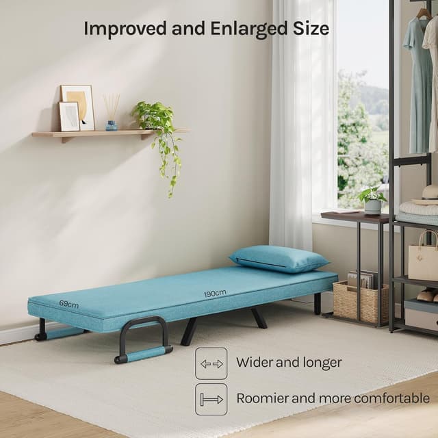 Detalle 2 de WOLTU Schlafsessel 3 in 1 Blau