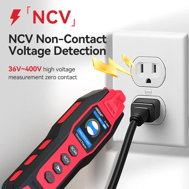 Detalle 2 de NOYAFA NF-8301 Rilevatore di circuiti e cercacavi con multimetro digitale (sensibilità 8 livelli)