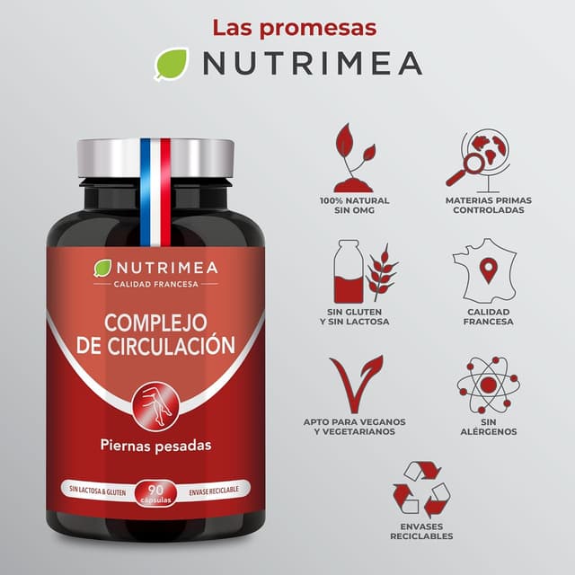 Thumbnail 5 de Nutrimea Complejo Circulación 🌿 Alivio Natural para Piernas Cansadas
