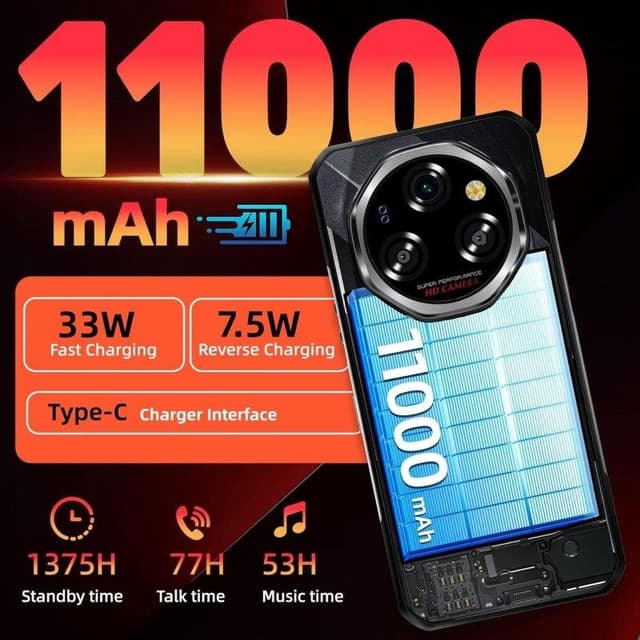 Thumbnail 2 de Oukitel WP62 11000mAh 6,6" FHD+ 120Hz Android 15