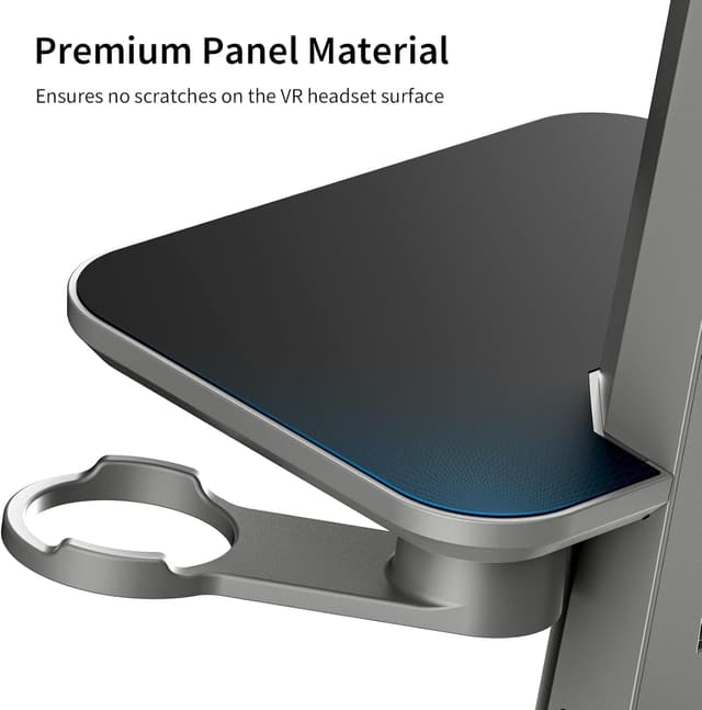 Detalle de ANNAPRO CD1 Charging Dock for Meta Quest 3S/3 and Quest 2 with Retractable Cable and RGB Lighting