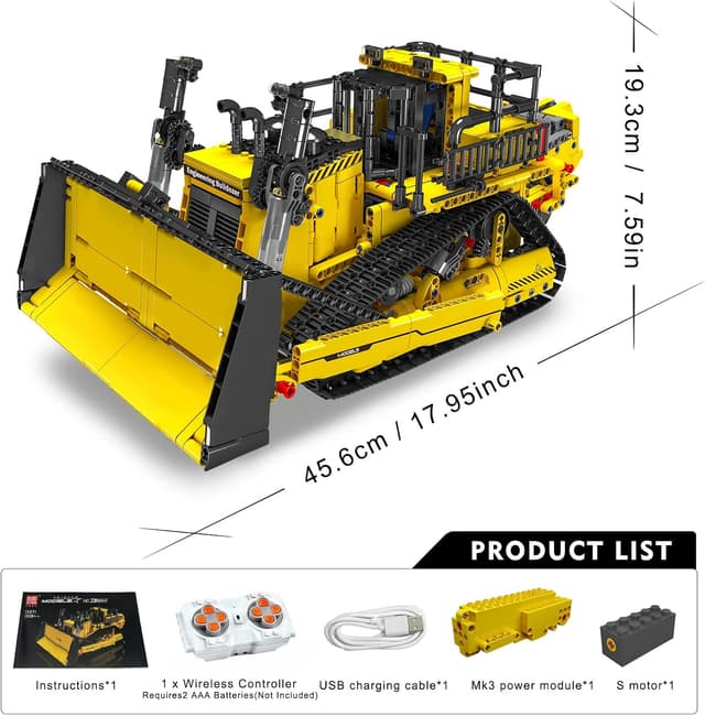 Thumbnail 6 de Mould King Technik 15071 Bulldozer 1508 pièces