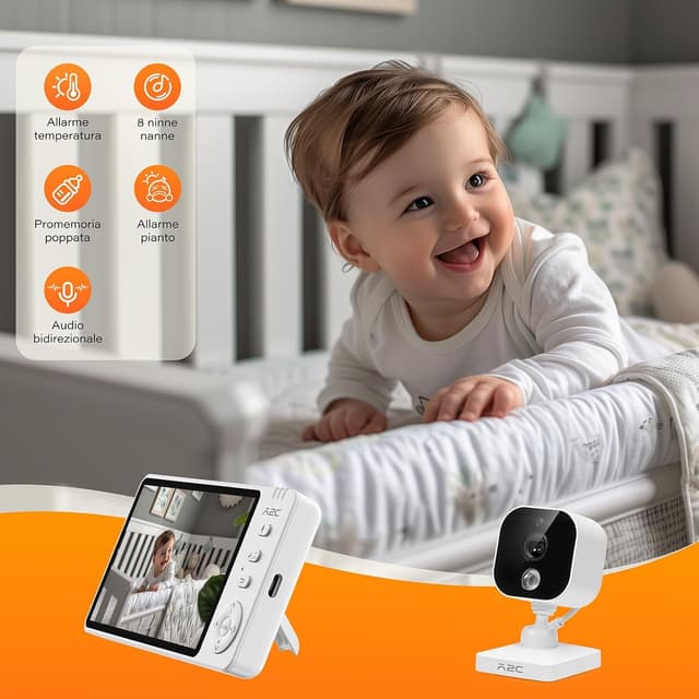Thumbnail 2 de APPS2Car Baby Monitor 5" HD per auto e casa