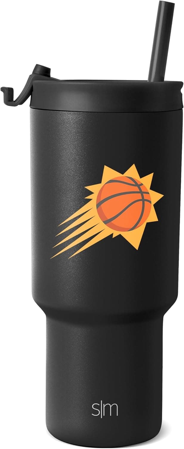 Detalle 2 de Simple Modern Officially Licensed NBA 30oz Tumbler (Flip Lid & Straws) — Trek Collection