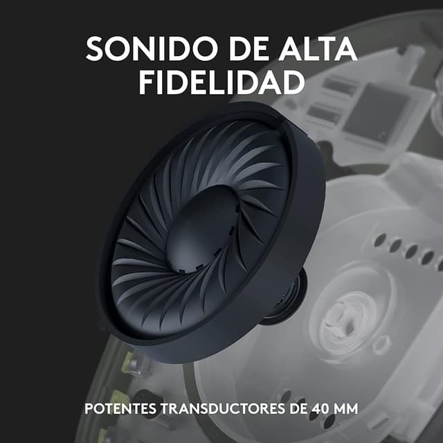 Detalle 2 de Logitech G G435 Auriculares inalámbricos para gaming, 18 h