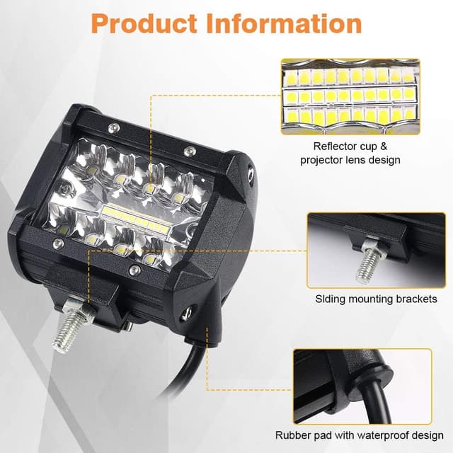 Detalle 2 de URAQT Faro da Lavoro LED 60W 6000K