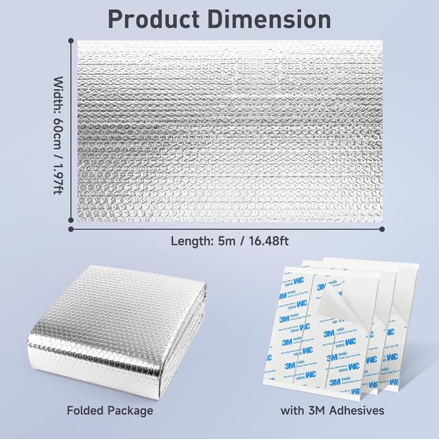 Thumbnail 2 de Radiator Reflector Foil Insulation 5m roll ๐