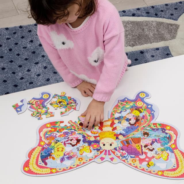 Detalle de Baroni Toys Farfalla puzzle 52 pezzi