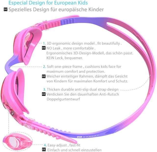 Thumbnail 3 de ZABERT K1 Kinderschwimmbrille