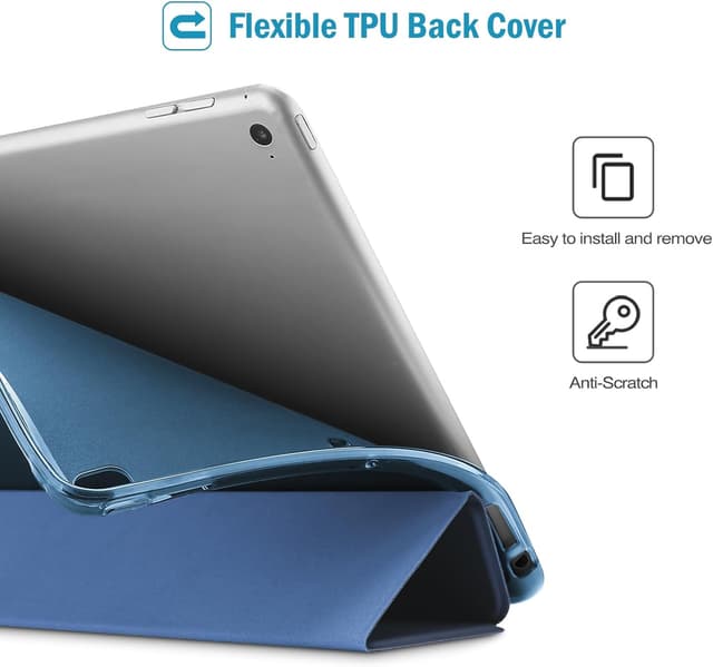 Detalle de ProCase Smart-Schutzhülle für iPad 9,7" (6./5. Gen) & iPad Air / Air 2 – weiches TPU, Auto-Schlaf/Wach