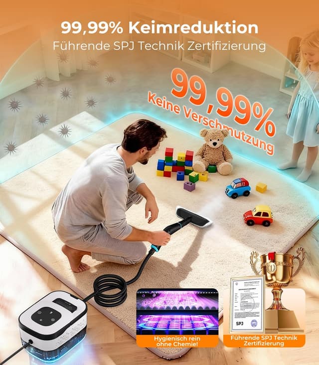 Detalle 2 de GZCHENHAO 14-IN-1 Dampfreiniger 1,6 L