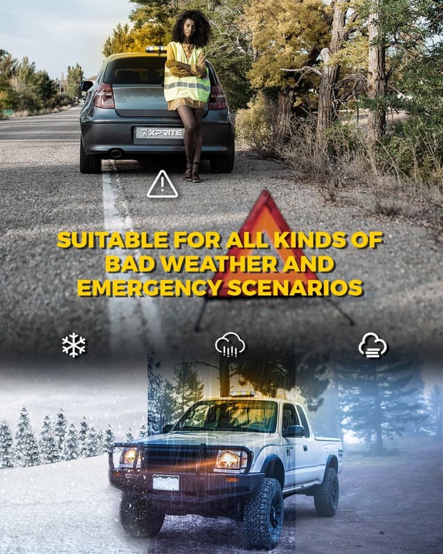 Thumbnail 5 de Xprite Upgraded 12" 72LED Rooftop Mini Strobe Light