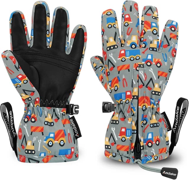 Imagen de Andake Kids Ski Gloves Waterproof for Ages 2–10 en OfertitasTOP