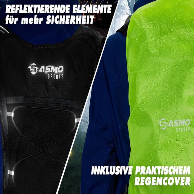 Thumbnail 4 de SASMO Laufrucksack 6L Schwarz