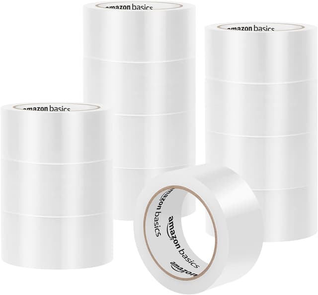 Detalle de Amazon Basics Paketband 12 Stück 10,4×10,4×4,8 cm