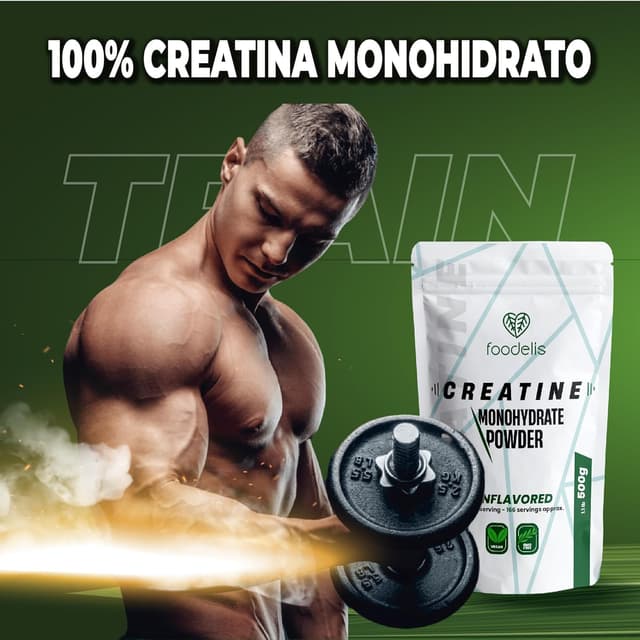 Detalle 2 de Pura Creatina Monohidratada Micronizada 500g - Sin Sabor 💪
