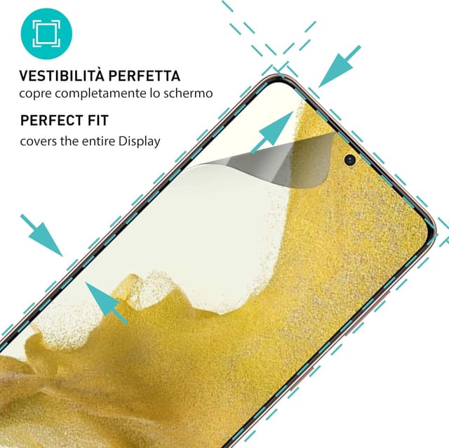 Detalle 2 de Smartect TPU Pellicola Protettiva Privacy (2 pezzi) per Samsung Galaxy S22