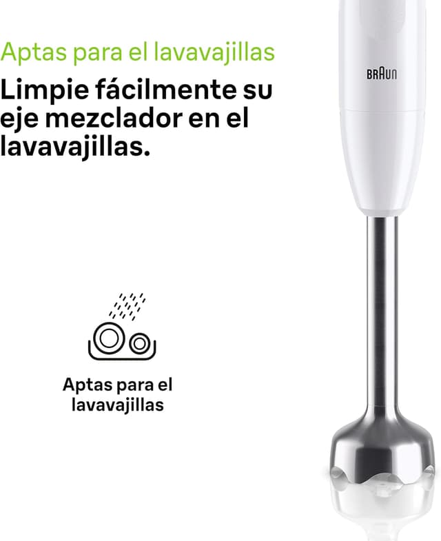 Thumbnail 5 de Braun MultiQuick 1 MQ10.001MWH Batidora de Mano con Vaso 🥄