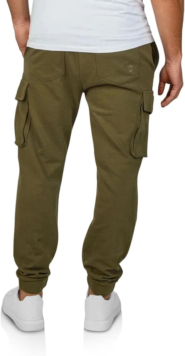 Detalle 2 de riverso RIVLoris pantaloni cargo lunghi da uomo in stile jogger con tasche
