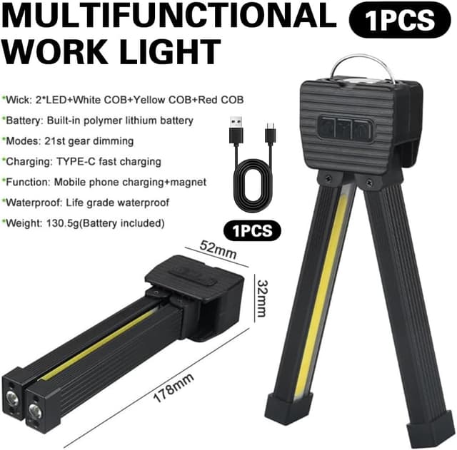 Thumbnail 1 de Posing Lampe Gym Magnetisch 7‑Stufen