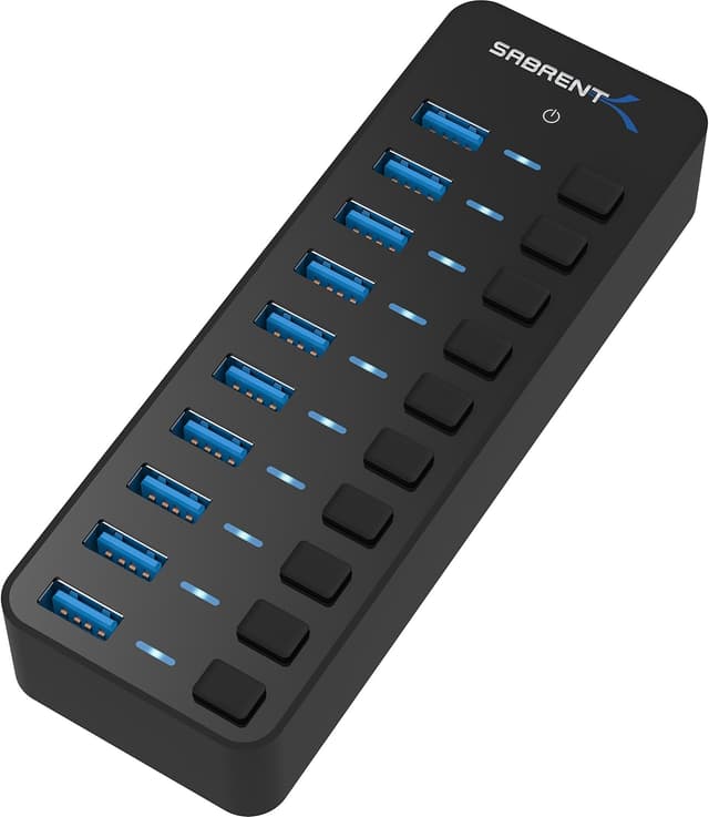 Imagen de SABRENT 10-Port 60W USB Hub ⚡ en OfertitasTOP