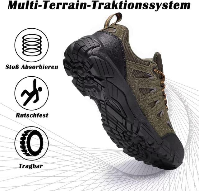 Detalle de SHULOOK Herren Wanderschuhe mit SL-TEX