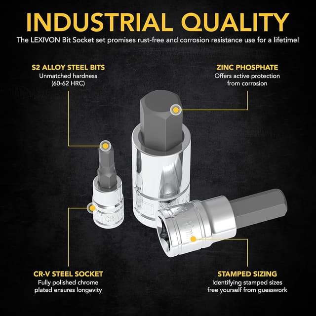 Thumbnail 2 de LEXIVON Metric Hex Bit Socket LX-141